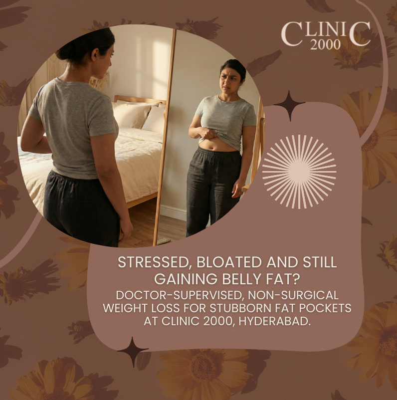 From Stress & Cortisol to Belly Fat: Non-Surgical Weight Loss at Clinic 2000 Hyderabad
