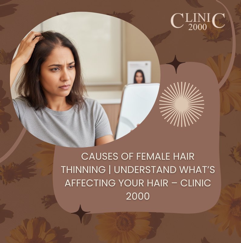 Causes of Female Hair Thinning | Common Reasons and Effective Solutions – Clinic 2000