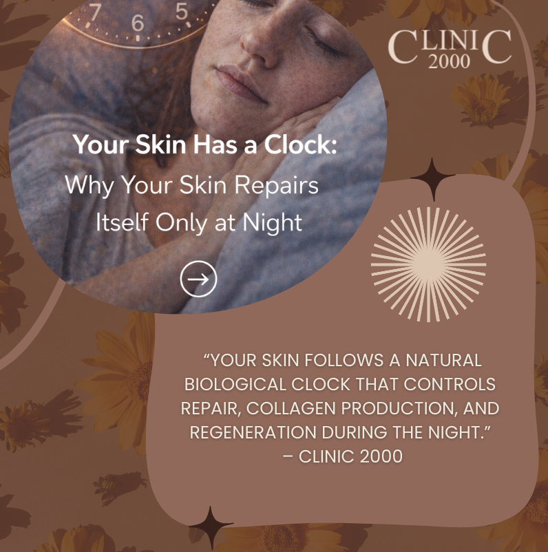 Your Skin Has a Clock: Why Your Skin Repairs Itself Only at Night | Clinic 2000
